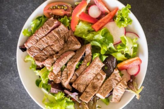 15-Minute Tamari Marinated Steak Salad