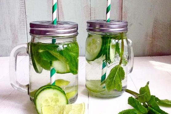 Cucumber Mint & Lime Detox Water Cucumber Mint & Lime Detox Water
