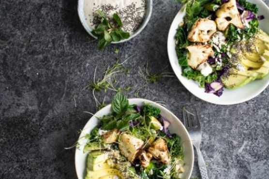 Roasted Cauliflower Detox Bowl with Tahini Sauce Roasted Cauliflower Detox Bowl with Tahini Sauce