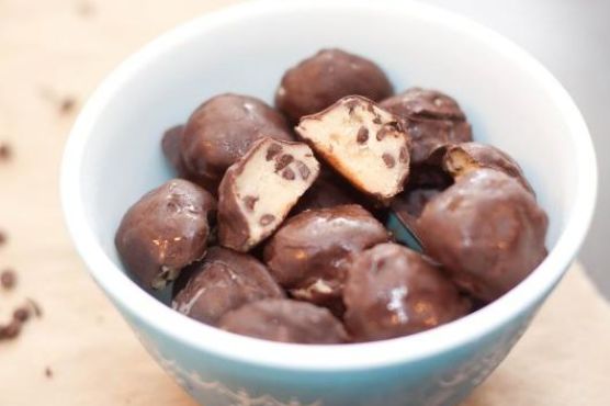 Vegan Chocolate Covered Cookie Dough Dessert