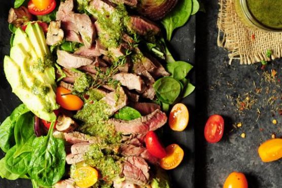 Steak Salad with Chimichurri Sauce Steak Salad with Chimichurri Sauce