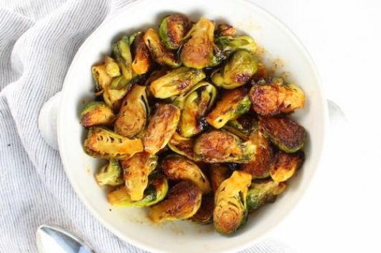Spicy and Sweet Brussels Sprouts Spicy and Sweet Brussels Sprouts