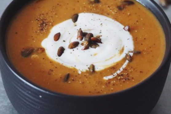 Paleo Pumpkin Soup With Bone Broth and Coconut Milk