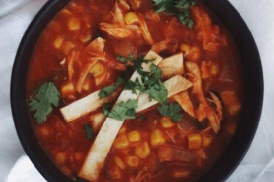 Chicken Tortilla Soup with Bone Broth Chicken Tortilla Soup with Bone Broth