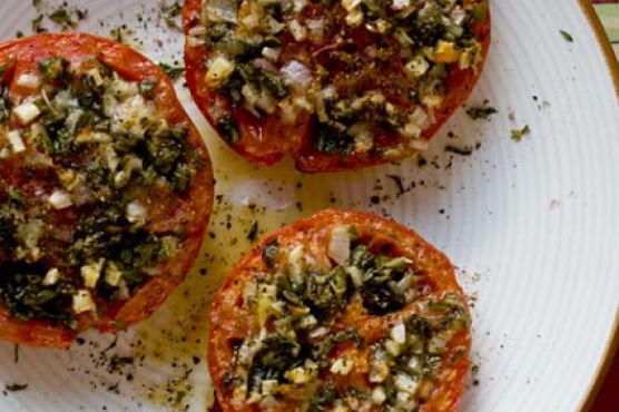 Stuffed Beefsteak Tomato