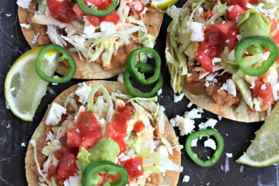 Rotisserie Chicken and Bean Tostadas Rotisserie Chicken and Bean Tostadas
