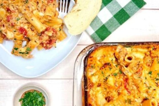 Baked Ziti with Ricotta and Italian Sausage Baked Ziti with Ricotta and Italian Sausage