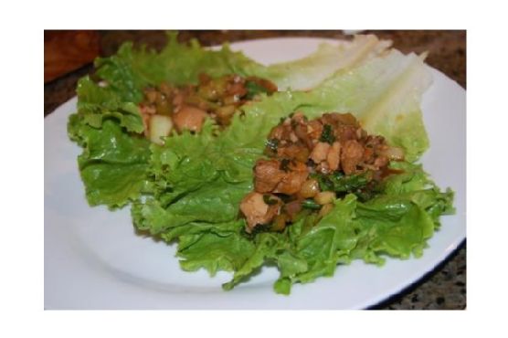 Asian Barbecue Chicken Lettuce Wraps Asian Barbecue Chicken Lettuce Wraps