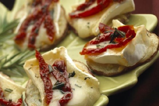 Baby Brie-Topped Potato Slices Baby Brie-Topped Potato Slices