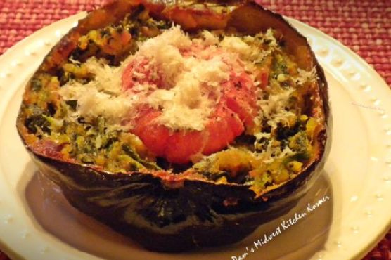 Baked Acorn Squash With Spinach Baked Acorn Squash With Spinach