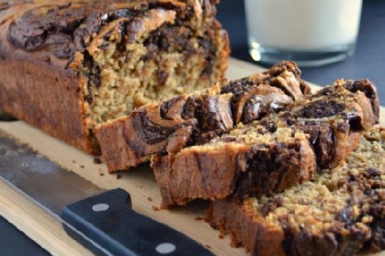 Banana Bread with Chocolate Swirl Banana Bread with Chocolate Swirl