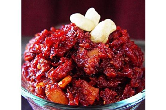 Beetroot & Oats Halwa Pudding Beetroot & Oats Halwa Pudding