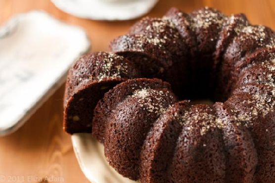 Bittersweet Chocolate-Walnut Bundt Cake