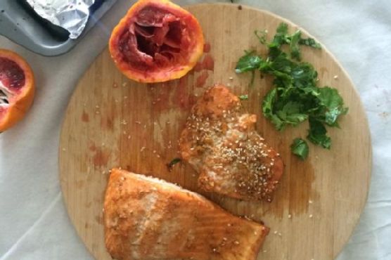Blood Orange Sesame Salmon