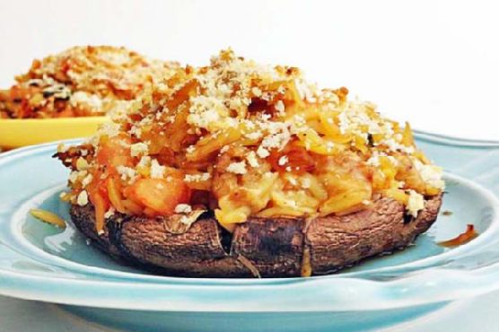 BRUSCHETTA STUFFED PORTOBELLOS