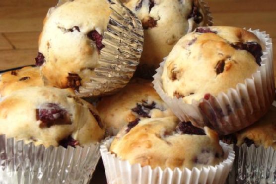 Cherry, Date & Nut Muffins Cherry, Date & Nut Muffins