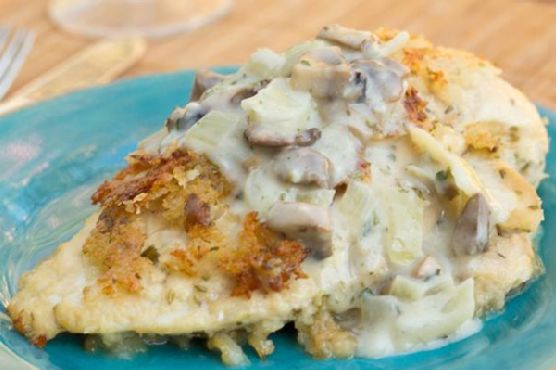 Chicken Cordon Bleu With Mushroom Sauce Chicken Cordon Bleu With Mushroom Sauce