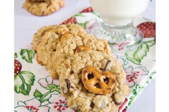 Cowboy Cookies With Pretzels and Raisinettes Cowboy Cookies With Pretzels and Raisinettes