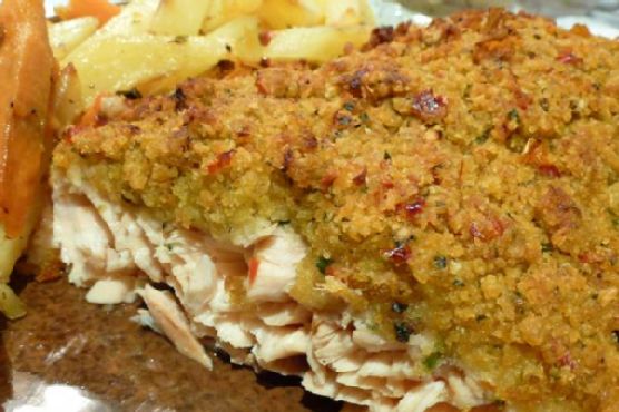 Crispy Panko and Herb Crusted Salmon Crispy Panko and Herb Crusted Salmon