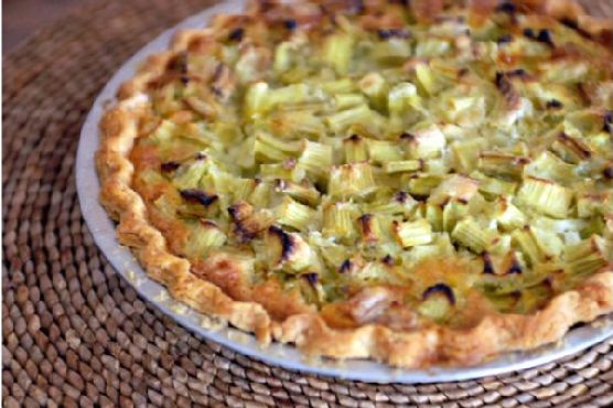 Delicious Rhubarb Custard Pie Delicious Rhubarb Custard Pie
