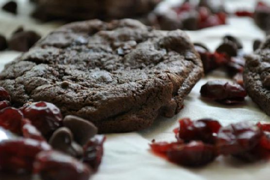 Double Chocolate Cherry Cookies