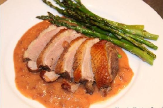 Duck with Dried Cranberries, Tangerines and Mascarpone Sauce Duck with Dried Cranberries, Tangerines and Mascarpone Sauce