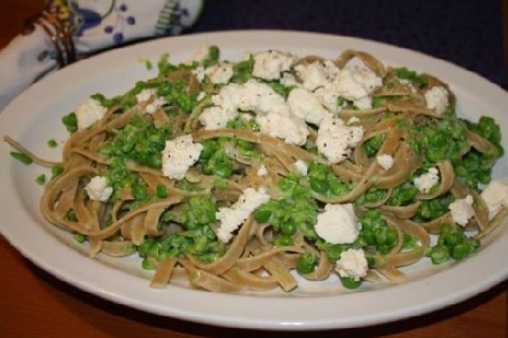 Fettuccine With Smashed Peas Fettuccine With Smashed Peas