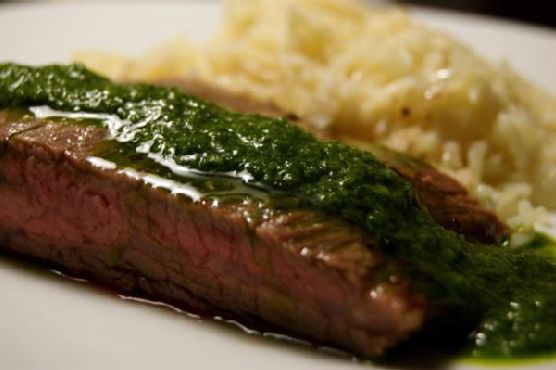 Flank Steak With Chimichurri Sauce Flank Steak With Chimichurri Sauce