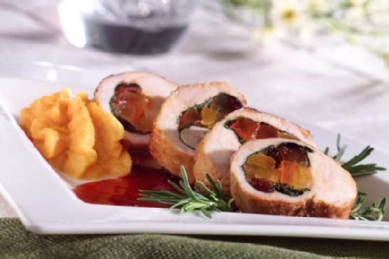 Gluten Free Fruit Stuffed Turkey Breast with Hibiscus Sauce Gluten Free Fruit Stuffed Turkey Breast with Hibiscus Sauce