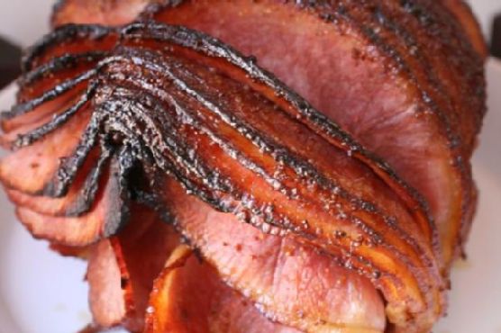 Ham With Bourbon, Molasses, and Pecan Glaze Ham With Bourbon, Molasses, and Pecan Glaze