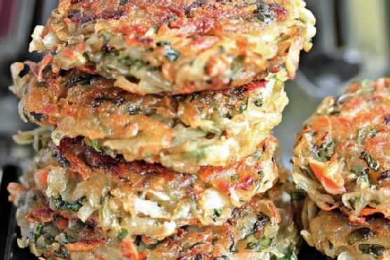 HomeMade Hashbrowns with Spinach and Carrots HomeMade Hashbrowns with Spinach and Carrots