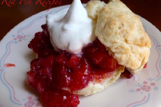 Homemade strawberry shortcake Homemade strawberry shortcake