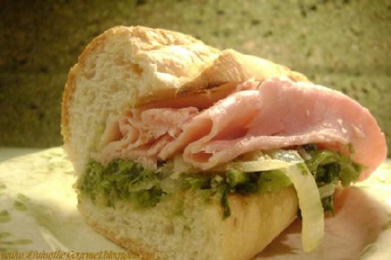 Kicked Up Broccoli Rabe & Ham Hero