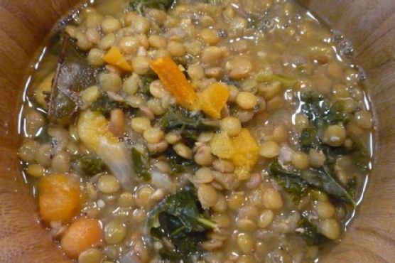 Lentil Apricot Soup With Roasted Kale Lentil Apricot Soup With Roasted Kale