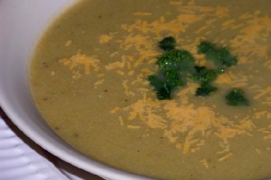 Light Cream Of Broccoli Soup With Cheddar Cheese Light Cream Of Broccoli Soup With Cheddar Cheese