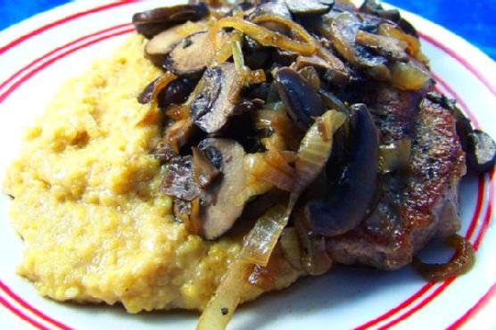 Lightened Creamy Polenta