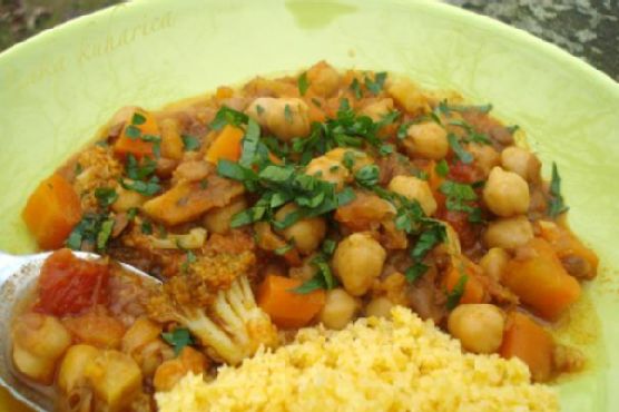 Moroccan chickpea and lentil stew Moroccan chickpea and lentil stew