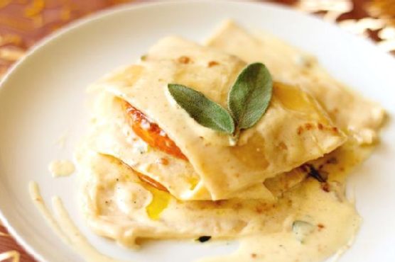 Open Ravioli With Butternut Squash and Amaretti
