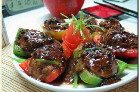 Pan-Fried Stuffed Bell Peppers Pan-Fried Stuffed Bell Peppers