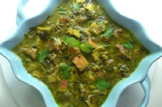 Persian Rhubarb Stew (Khoresh Rivas) Persian Rhubarb Stew (Khoresh Rivas)