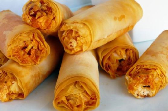 Phyllo Dough Baked Spring Rolls Phyllo Dough Baked Spring Rolls