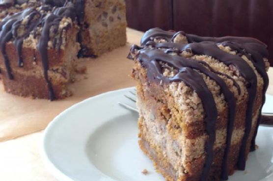 Pumpkin Pecan Streusel Cake - gluten free, soy free, vegan