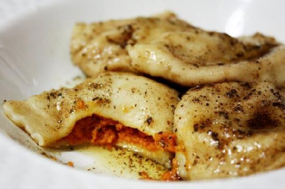 Pumpkin Ravioli With Browned Butter Sage Sauce Pumpkin Ravioli With Browned Butter Sage Sauce