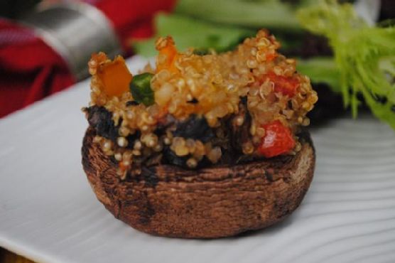 Quinoa Stuffed Mushrooms
