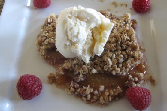 Raspberry Peach Crisp