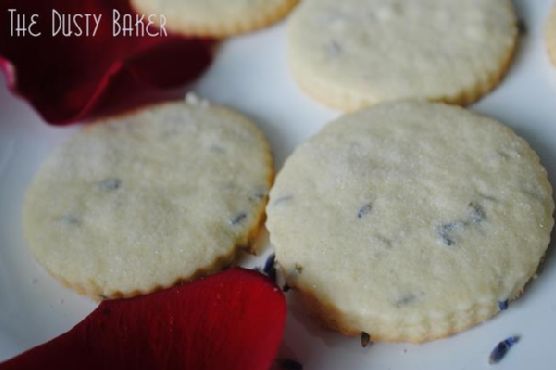 Rosewater Lavender Shortbread Rosewater Lavender Shortbread