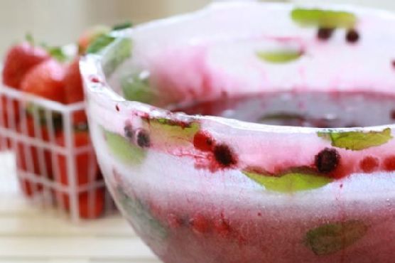 Sangria In Ice Bowl