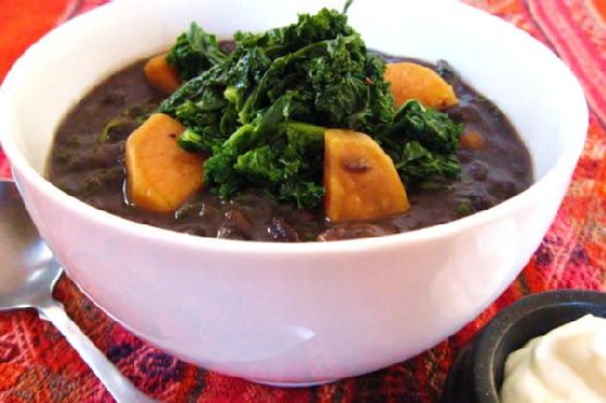 Smoky Black Bean Soup With Sweet Potato & Kale Smoky Black Bean Soup With Sweet Potato & Kale