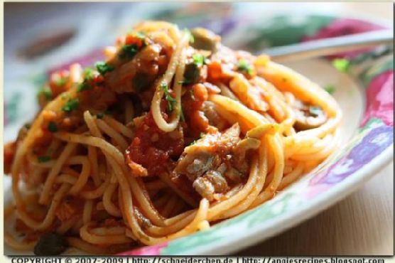 Spaghetti With Cape Hake Sauce