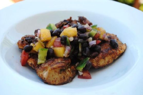 Spiced Chicken With Black Bean and Mango Salsa Spiced Chicken With Black Bean and Mango Salsa